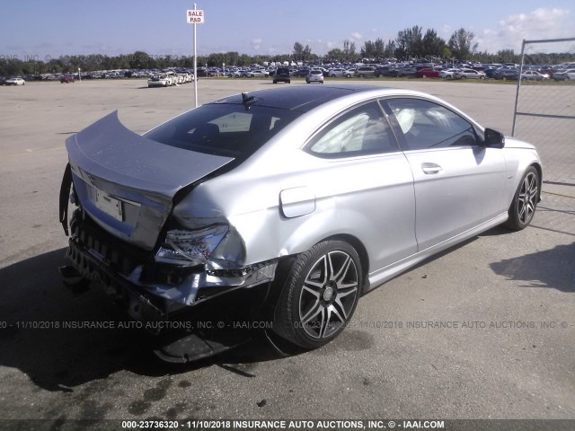 WDDGJ4HB9DG070432 - 2013 MERCEDES-BENZ C 250 SILVER photo 4