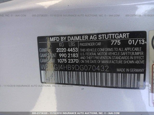 WDDGJ4HB9DG070432 - 2013 MERCEDES-BENZ C 250 SILVER photo 9