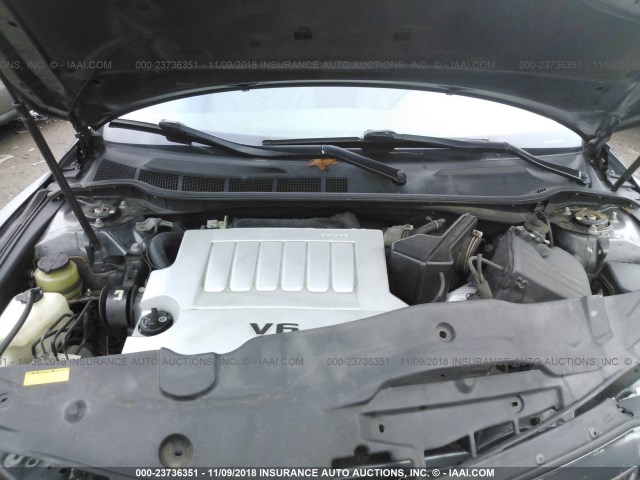 4T1BK46K98U070339 - 2008 TOYOTA CAMRY LE/XLE/SE GRAY photo 10