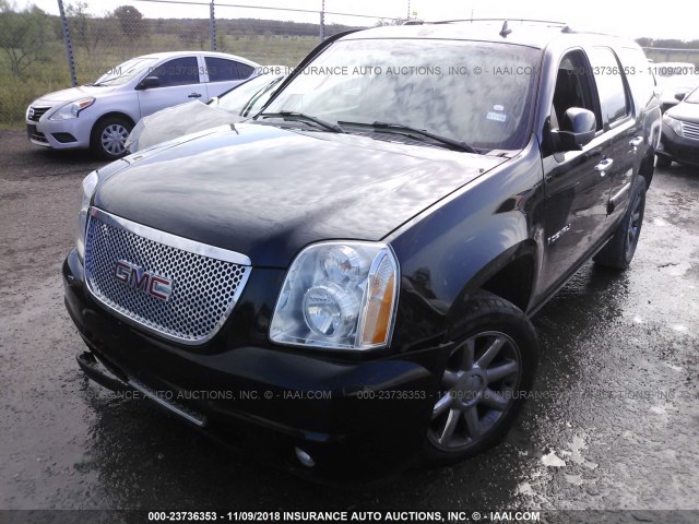 1GKFK63847J380946 - 2007 GMC YUKON DENALI BLACK photo 2