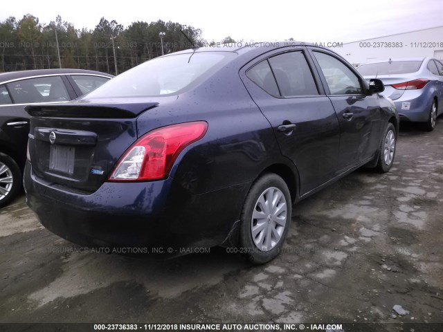 3N1CN7AP3DL885289 - 2013 NISSAN VERSA S/S PLUS/SV/SL BLUE photo 4