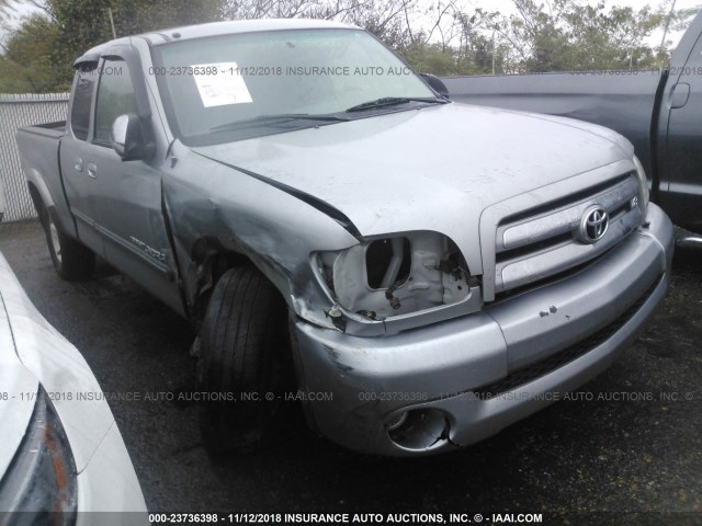 5TBRT34174S449075 - 2004 TOYOTA TUNDRA ACCESS CAB SR5 SILVER photo 1