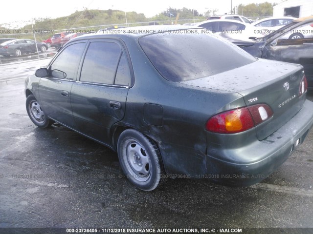 1NXBR12E6YZ372004 - 2000 TOYOTA COROLLA VE/CE/LE GREEN photo 3