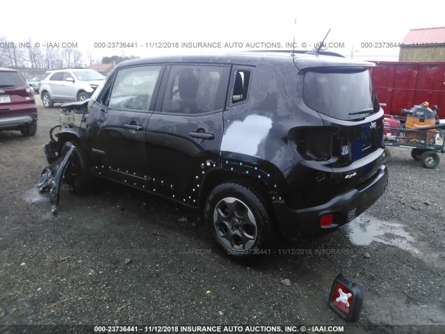 ZACCJBBH1FPB78978 - 2015 JEEP RENEGADE LATITUDE BLACK photo 3