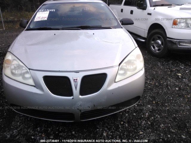 1G2ZH528854170191 - 2005 PONTIAC G6 GT SILVER photo 6