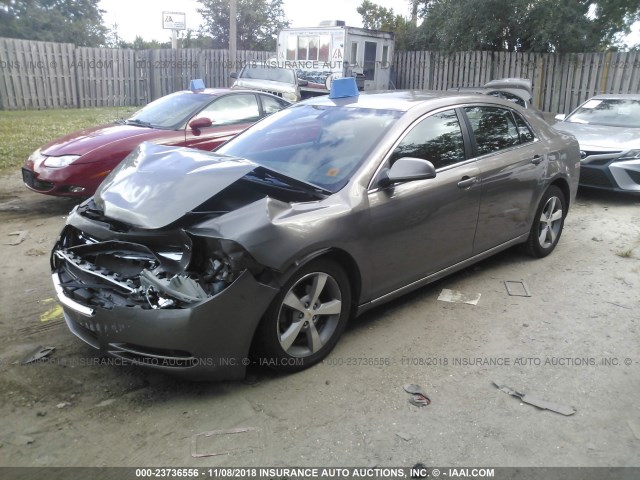 1G1ZC5E11BF399474 - 2011 CHEVROLET MALIBU 1LT BROWN photo 2