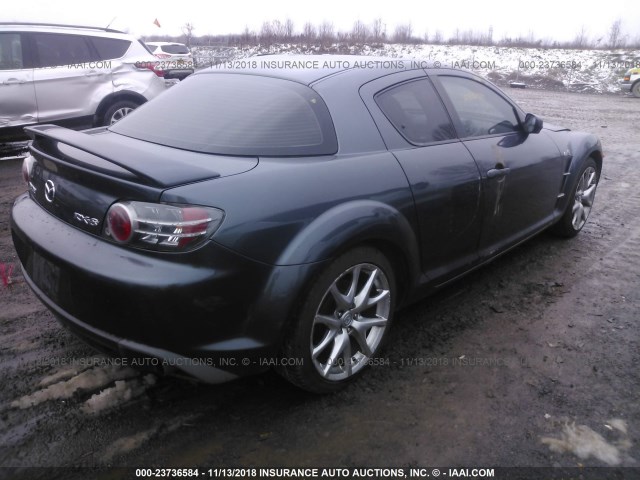 JM1FE173280216476 - 2008 MAZDA RX8 GRAY photo 4