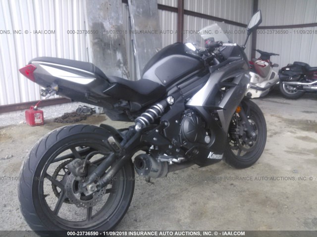 JKAEXEE12EDA15791 - 2014 KAWASAKI EX650 E BLACK photo 4
