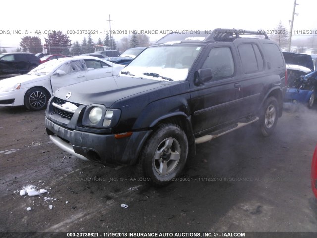 5N1ED28Y74C601339 - 2004 NISSAN XTERRA XE/SE BLACK photo 2