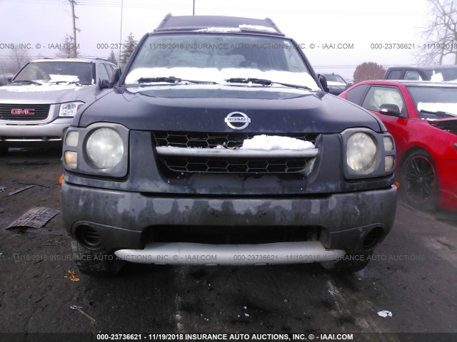 5N1ED28Y74C601339 - 2004 NISSAN XTERRA XE/SE BLACK photo 6