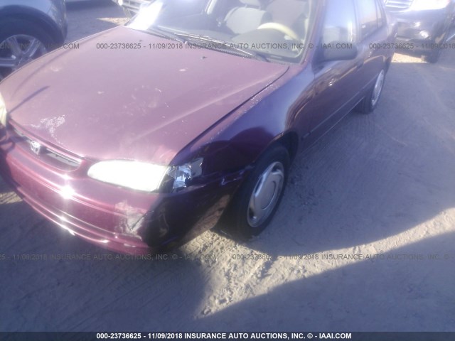 1NXBR12E1WZ130752 - 1998 TOYOTA COROLLA VE/CE/LE MAROON photo 6