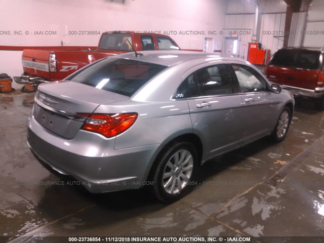 1C3CCBBB5DN593818 - 2013 CHRYSLER 200 TOURING SILVER photo 4