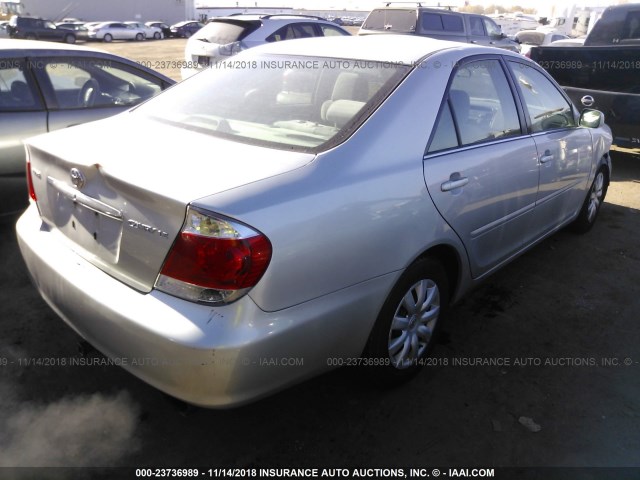 4T1BE32K46U121055 - 2006 TOYOTA CAMRY LE/XLE/SE SILVER photo 4