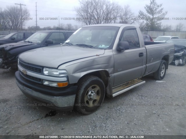 1GCEC14W21Z332472 - 2001 CHEVROLET SILVERADO C1500 TAN photo 2