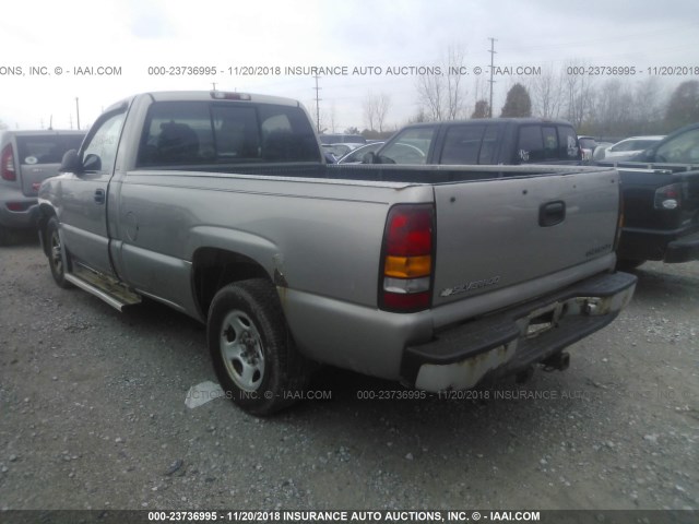 1GCEC14W21Z332472 - 2001 CHEVROLET SILVERADO C1500 TAN photo 3