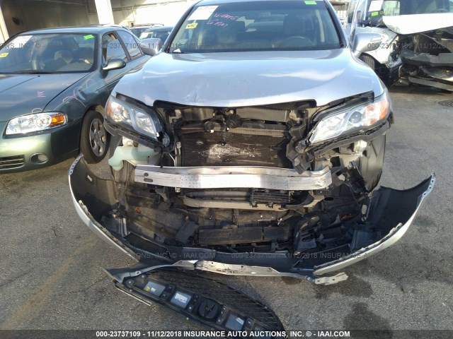 5J8TB4H55DL005439 - 2013 ACURA RDX TECHNOLOGY SILVER photo 6