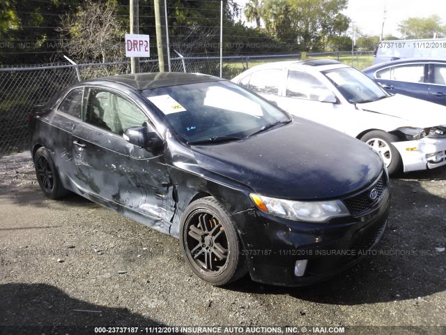 KNAFW6A30A5178254 - 2010 KIA FORTE SX BLACK photo 1