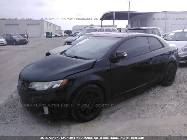 KNAFW6A30A5178254 - 2010 KIA FORTE SX BLACK photo 2