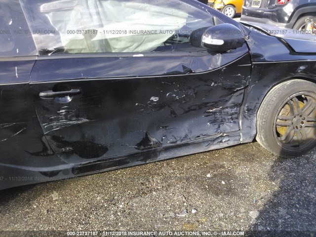 KNAFW6A30A5178254 - 2010 KIA FORTE SX BLACK photo 6