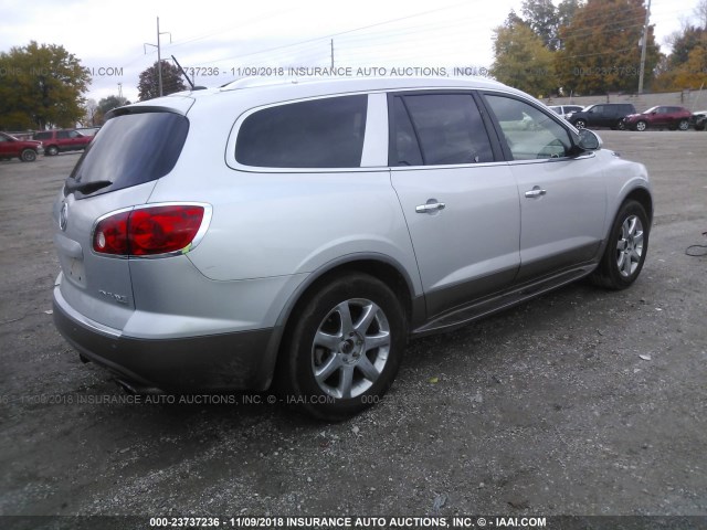 5GAEV23D19J121274 - 2009 BUICK ENCLAVE CXL SILVER photo 4