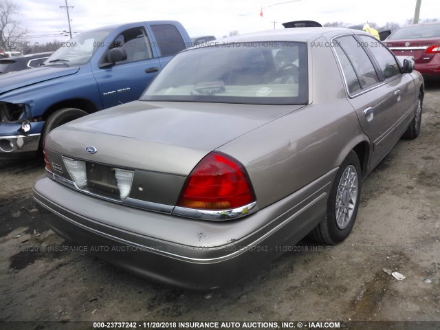 2FAFP74W11X107256 - 2001 FORD CROWN VICTORIA LX GOLD photo 4