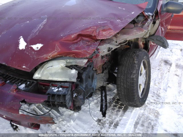 1G1JF524X17338202 - 2001 CHEVROLET CAVALIER LS RED photo 6