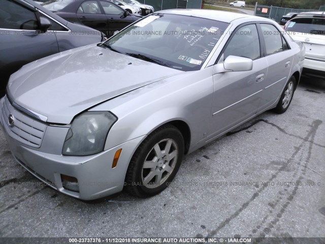 1G6DP577370112866 - 2007 CADILLAC CTS HI FEATURE V6 SILVER photo 2