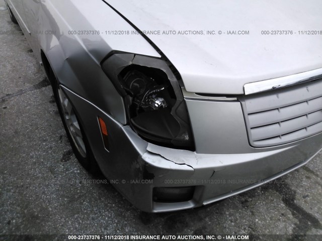 1G6DP577370112866 - 2007 CADILLAC CTS HI FEATURE V6 SILVER photo 6