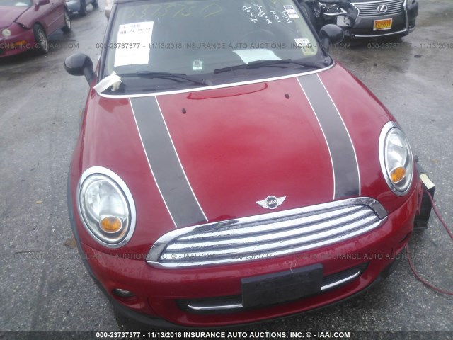 WMWZF3C50DT490343 - 2013 MINI COOPER CLUBMAN RED photo 6