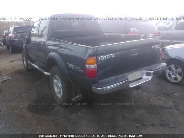 5TEHN72NX3Z290421 - 2003 TOYOTA TACOMA DOUBLE CAB 绿色 照片 3