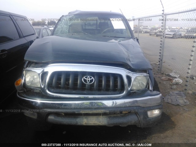 5TEHN72NX3Z290421 - 2003 TOYOTA TACOMA DOUBLE CAB 绿色 照片 6