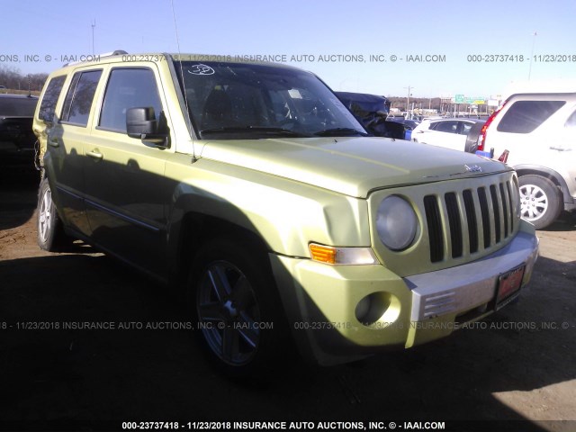 1J4NT4GB3AD583289 - 2010 JEEP PATRIOT LIMITED GREEN photo 1