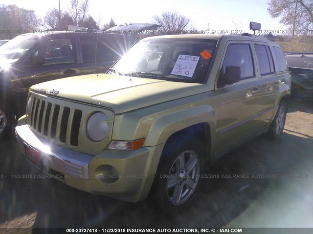 1J4NT4GB3AD583289 - 2010 JEEP PATRIOT LIMITED GREEN photo 2