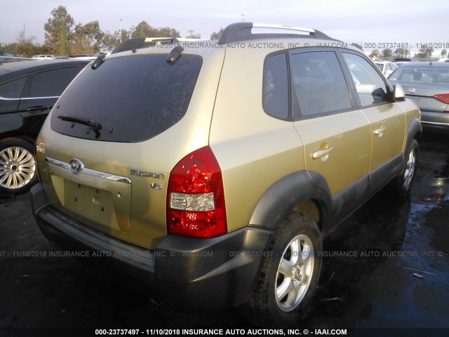 KM8JN12D55U054840 - 2005 HYUNDAI TUCSON GLS/LX GOLD photo 4