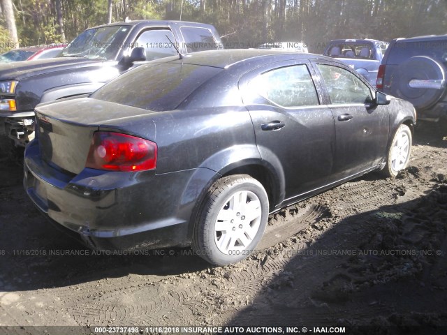 1C3CDZAB9DN547965 - 2013 DODGE AVENGER SE BLACK photo 4