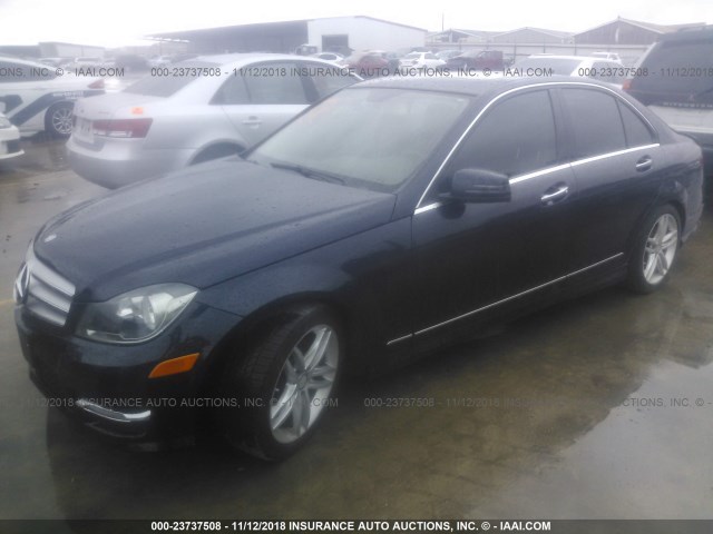 WDDGF8AB8DR288630 - 2013 MERCEDES-BENZ C 300 4MATIC 蓝色 照片 2
