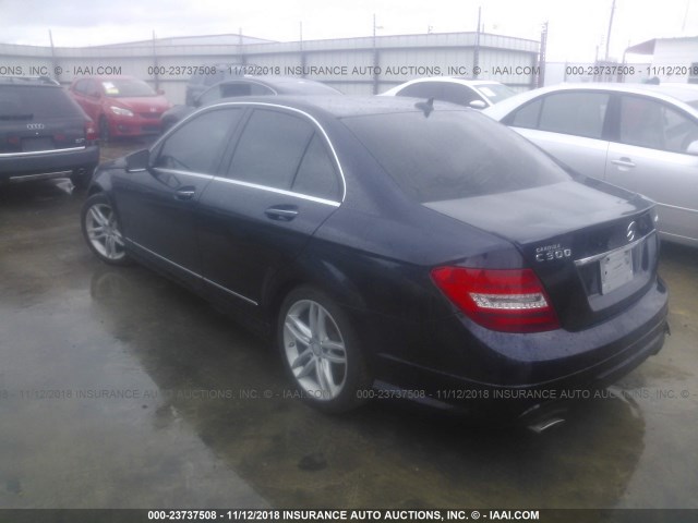 WDDGF8AB8DR288630 - 2013 MERCEDES-BENZ C 300 4MATIC 蓝色 照片 3