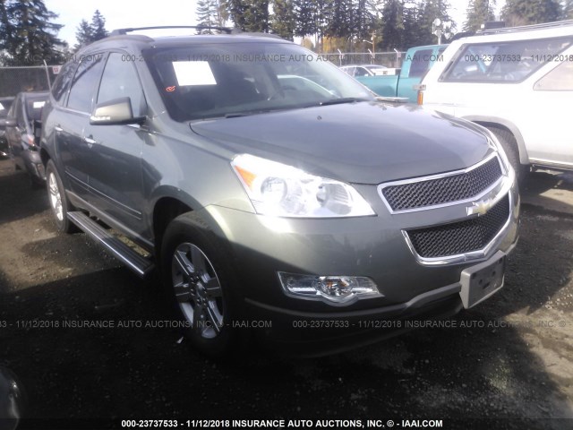 1GNKRGED9BJ184359 - 2011 CHEVROLET TRAVERSE LT GRAY photo 1