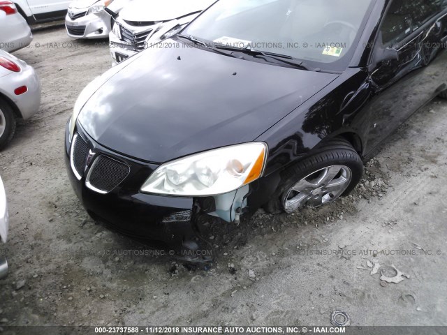 1G2ZH17N584135345 - 2008 PONTIAC G6 GT BLACK photo 6