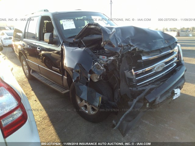 1FMFU15577LA59611 - 2007 FORD EXPEDITION XLT BLACK photo 1