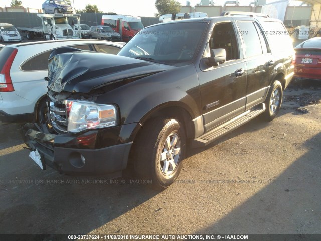 1FMFU15577LA59611 - 2007 FORD EXPEDITION XLT BLACK photo 2