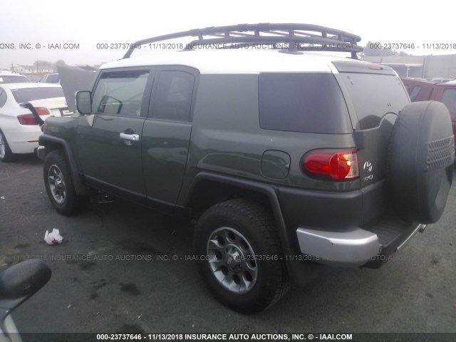 JTEBU4BF0AK081458 - 2010 TOYOTA FJ CRUISER GREEN photo 3