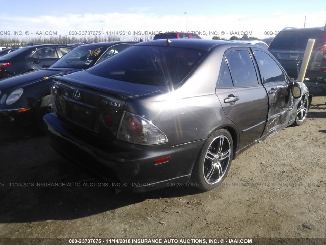 JTHBD192650094253 - 2005 LEXUS IS 300 GRAY photo 4