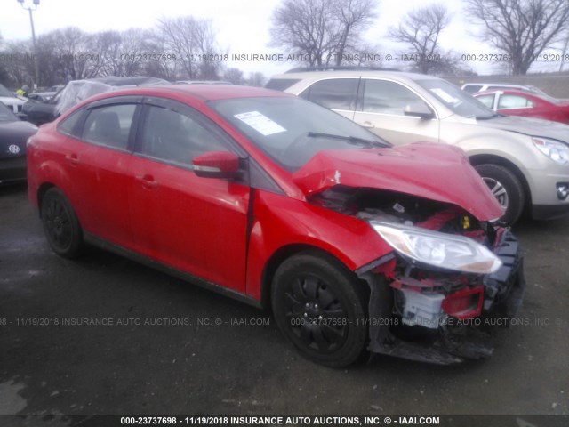1FADP3F27DL340148 - 2013 FORD FOCUS SE RED photo 1