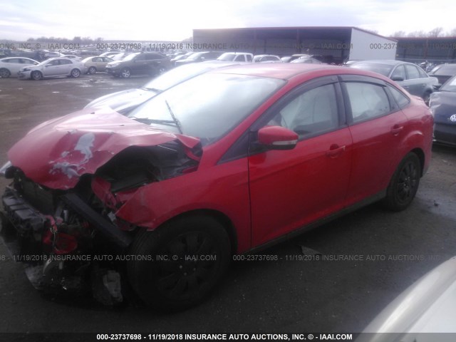 1FADP3F27DL340148 - 2013 FORD FOCUS SE RED photo 2
