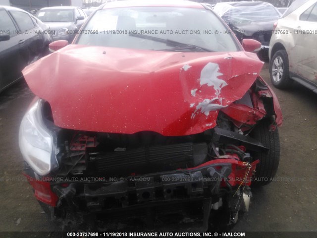 1FADP3F27DL340148 - 2013 FORD FOCUS SE RED photo 6