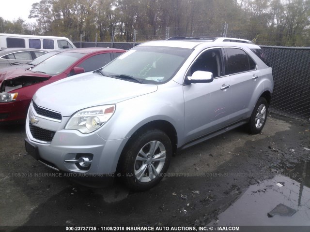 2CNALFEW8A6235696 - 2010 CHEVROLET EQUINOX LTZ SILVER photo 2