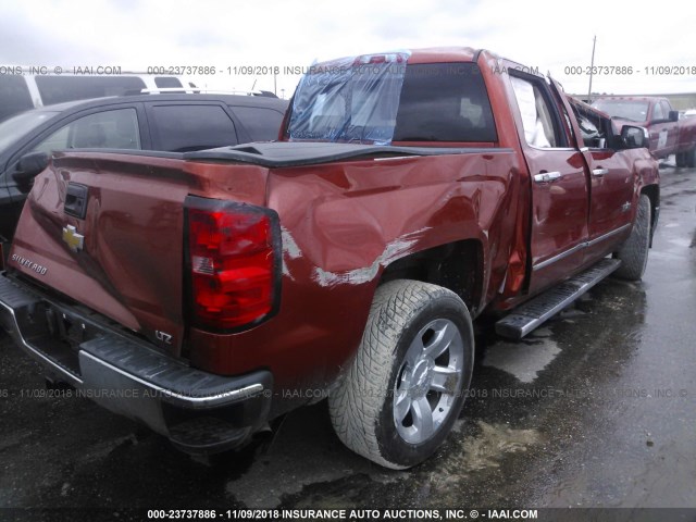 3GCPCSECXFG181570 - 2015 CHEVROLET SILVERADO C1500 LTZ ORANGE photo 4