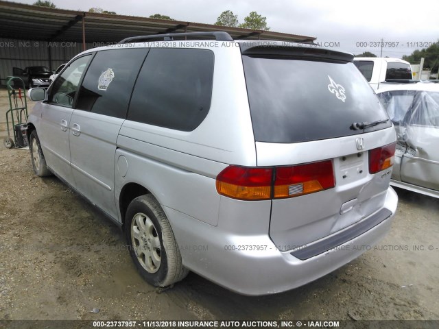 5FNRL18063B099163 - 2003 HONDA ODYSSEY EXL SILVER photo 3