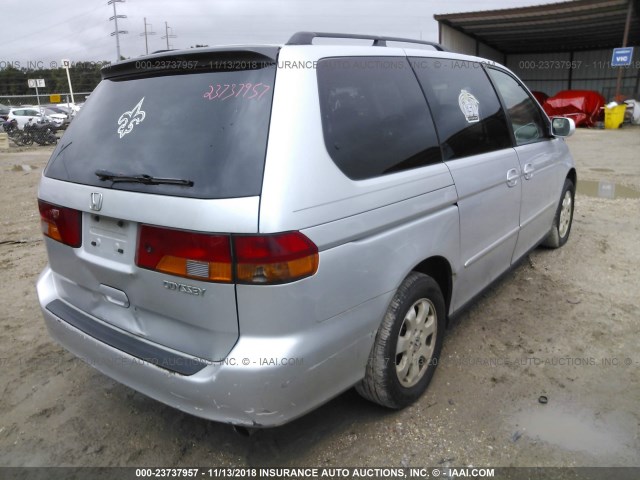 5FNRL18063B099163 - 2003 HONDA ODYSSEY EXL SILVER photo 4